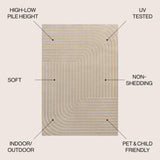 Odense High-Low Minimalist Angle Indoor/Outdoor Area Rug
