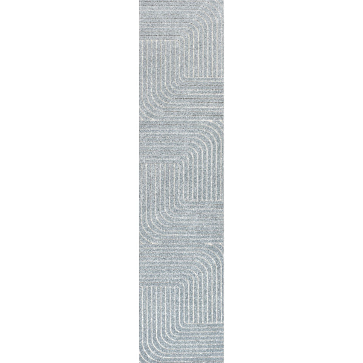 Odense High-Low Minimalist Geometric Indoor/Outdoor Runner Rug