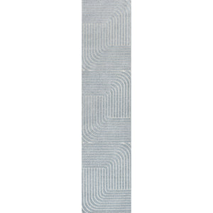 Odense High-Low Minimalist Geometric Indoor/Outdoor Runner Rug