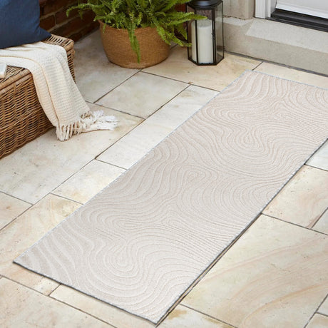 Maribo High-Low Abstract Groovy Indoor/Outdoor Runner Rug