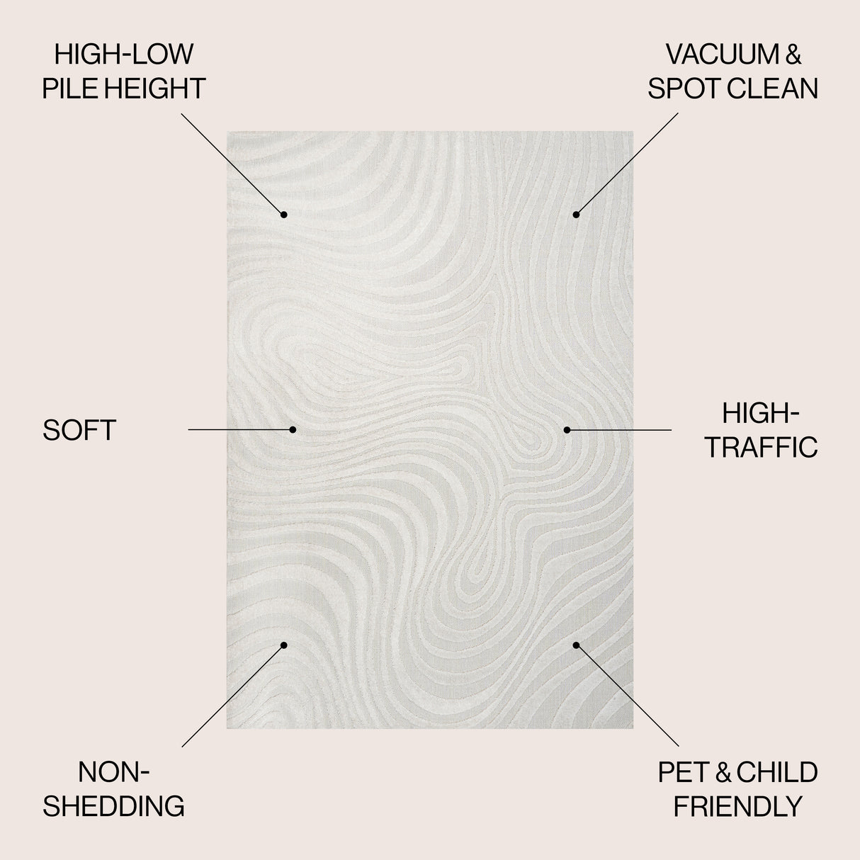 Maribo High-Low Abstract Groovy Indoor/Outdoor Area Rug
