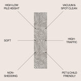 Maribo High-Low Abstract Groovy Indoor/Outdoor Runner Rug