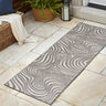 Maribo High-Low Abstract Groovy Indoor/Outdoor Runner Rug