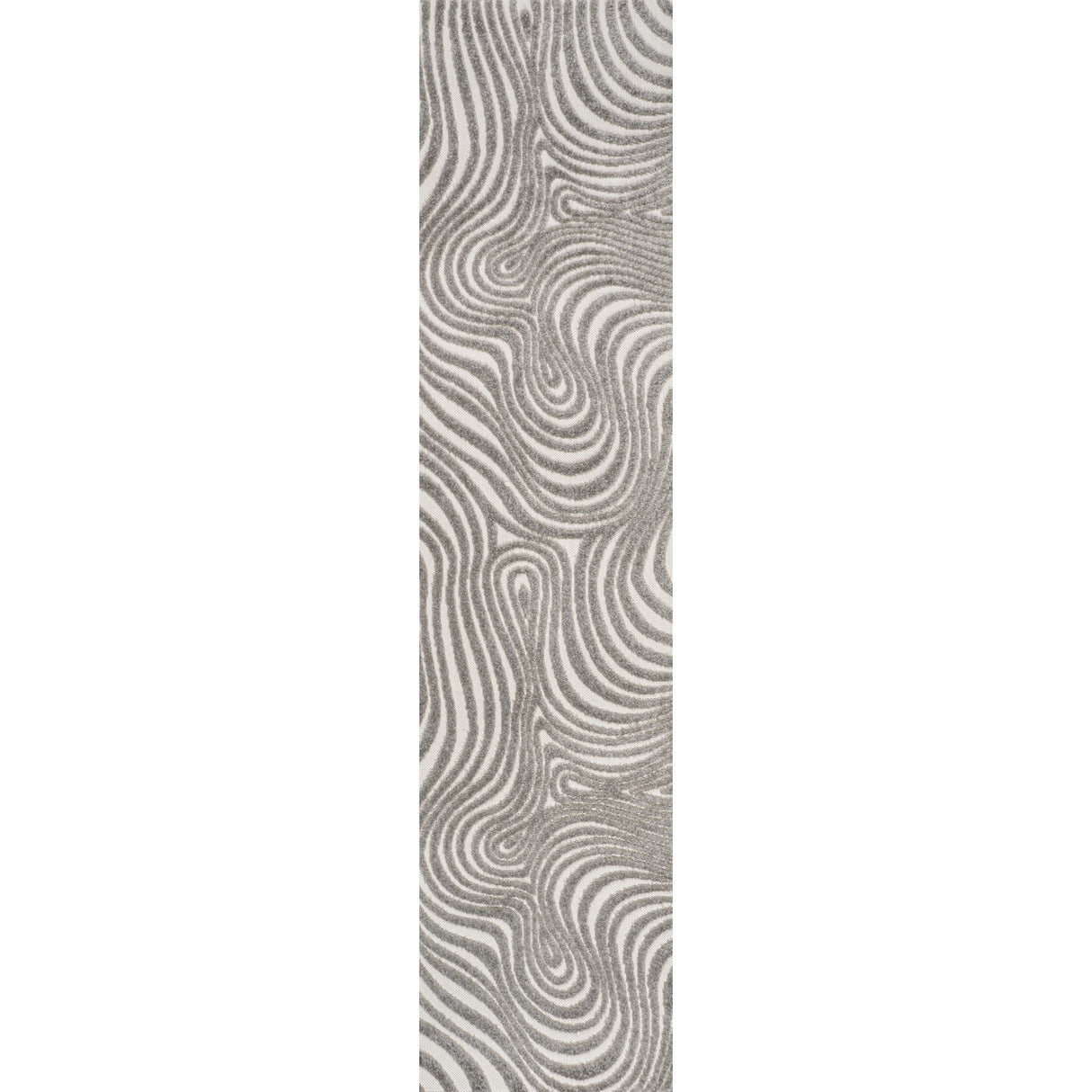 Maribo High-Low Abstract Groovy Indoor/Outdoor Runner Rug