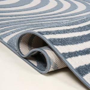 Maribo High-Low Abstract Groovy Indoor/Outdoor Runner Rug