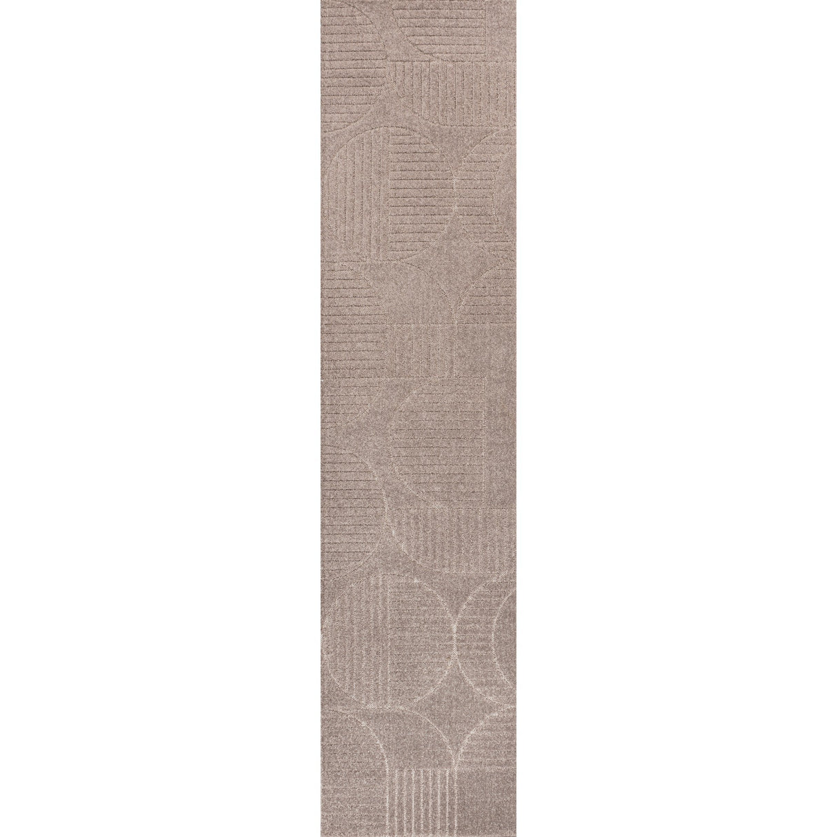 Nordby High-Low Geometric Scandi Striped Indoor/Outdoor Runner Rug