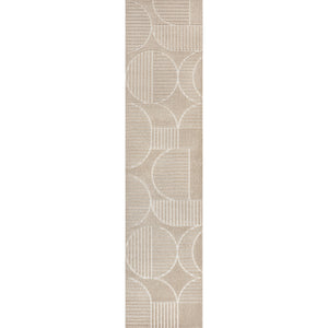 Nordby High-Low Geometric Scandi Striped Indoor/Outdoor Runner Rug