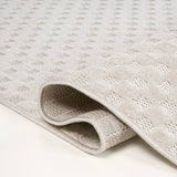 Finn High-Low Modern Minimalist Checkered Monotone Indoor/Outdoor Area Rug