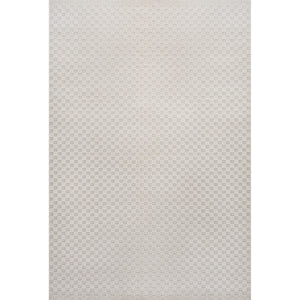 Finn High-Low Modern Minimalist Checkered Monotone Indoor/Outdoor Area Rug