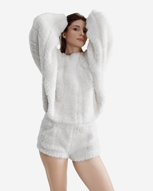 Breathable Faux Fur Shorts