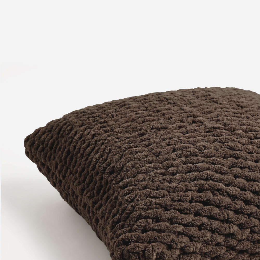 Snug Chunky Knit Throw Pillow