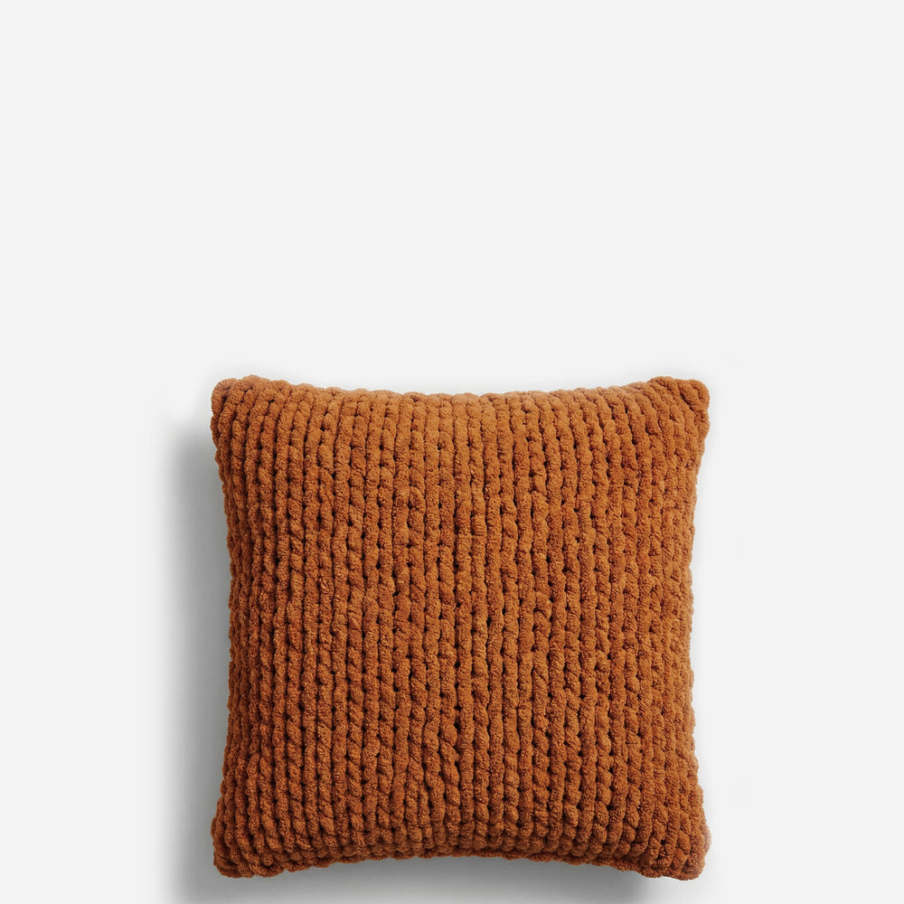 Snug Chunky Knit Throw Pillow