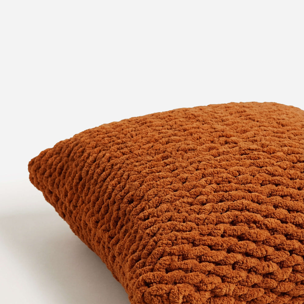 Snug Chunky Knit Throw Pillow