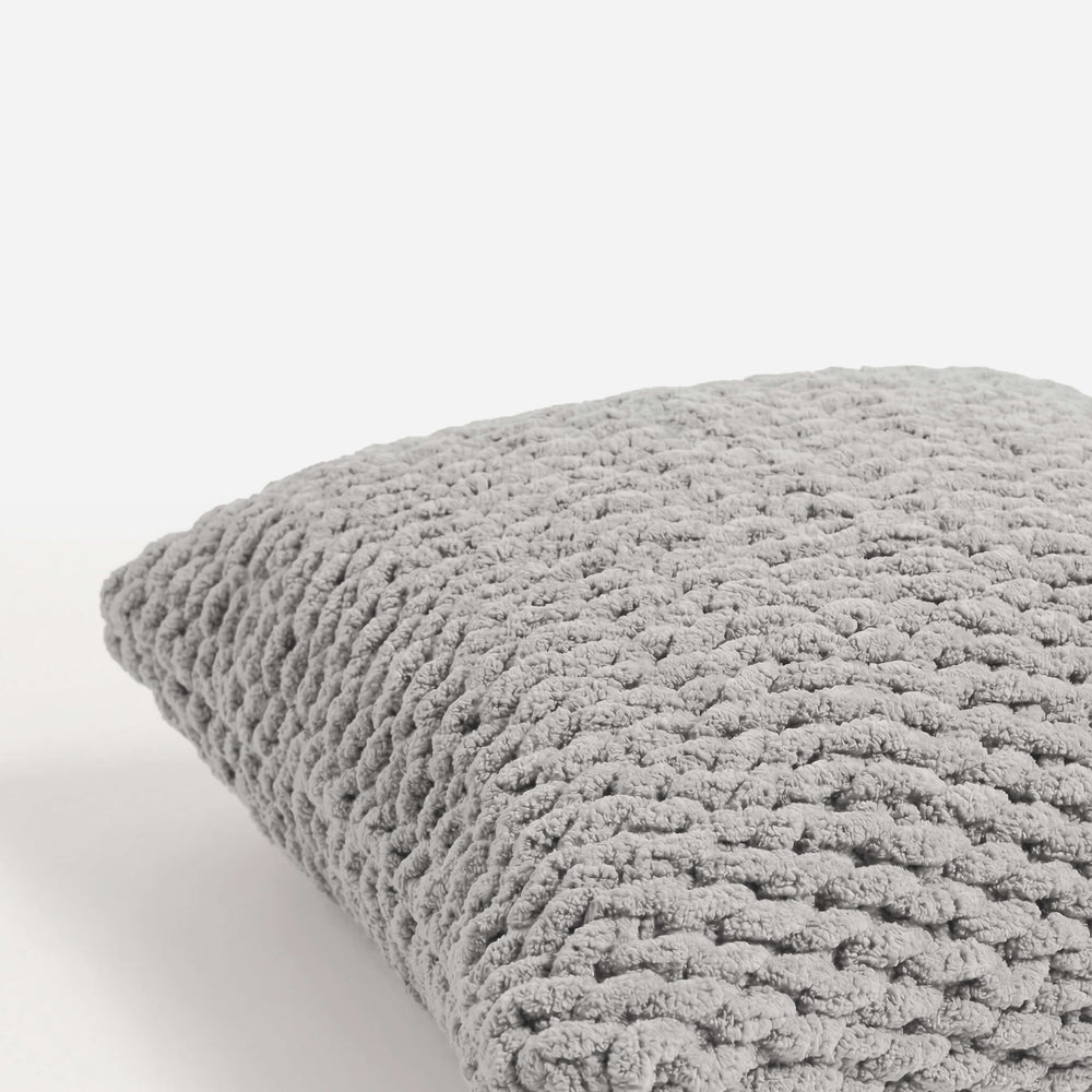 Snug Chunky Knit Throw Pillow