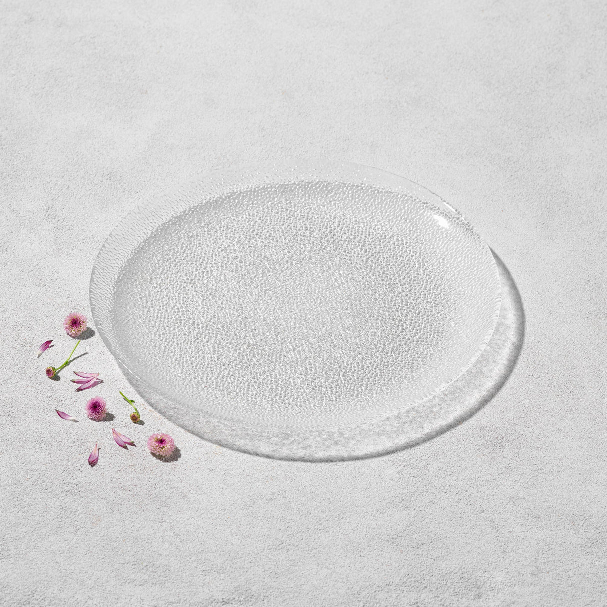 Ocean, Textured Glass Plate-Set of 4
