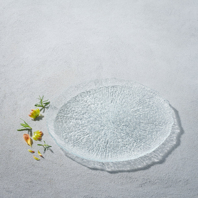 Classic,-Rippled-Glass--Plate-Set-of-6-