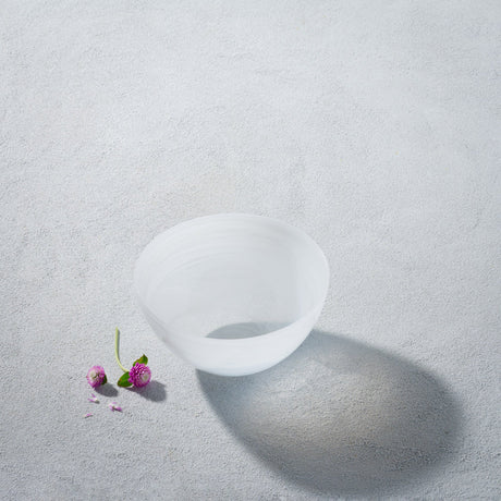 Alabaster, Frosted Swirl Soup Bowl-Set of 4