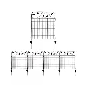 4 Pack Steel Foldable Garden Fence Floral Staked Trellis Panel Animal Barrier