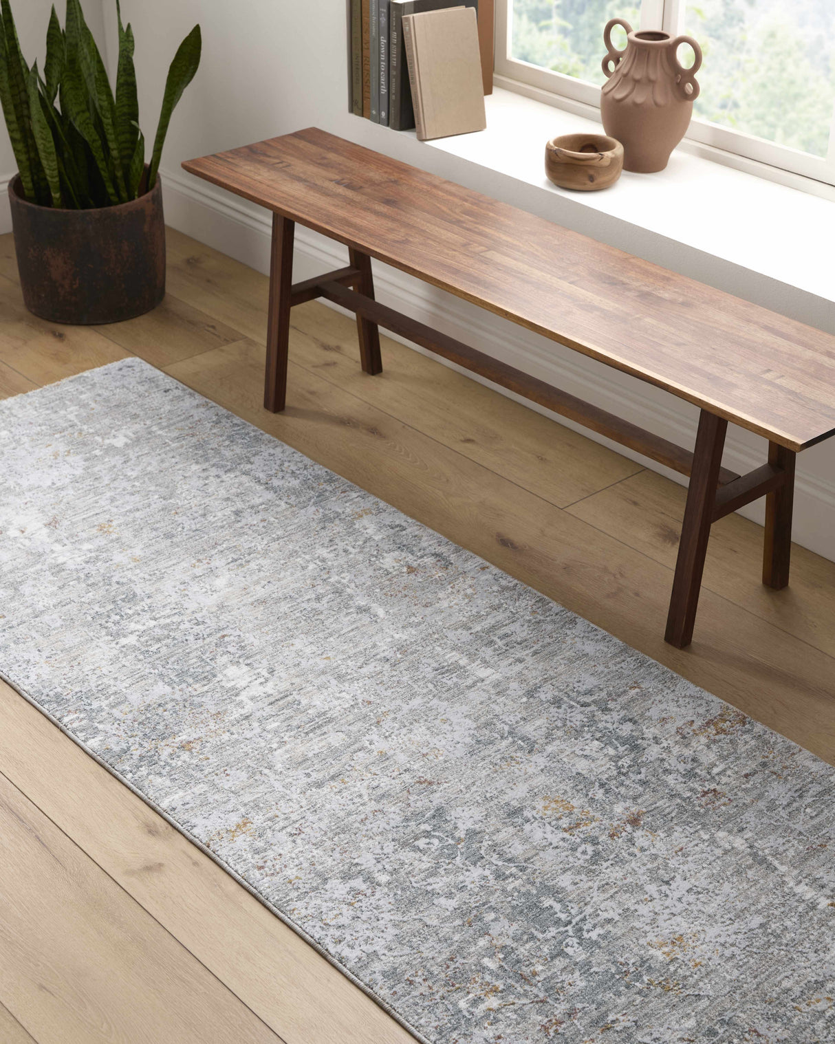 Ifama Textured Rug with Fringes