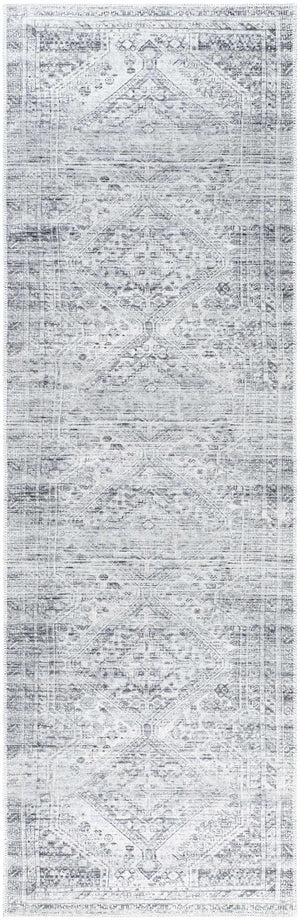 Nadie Blue Gray Medallion Area Rug - Clearance