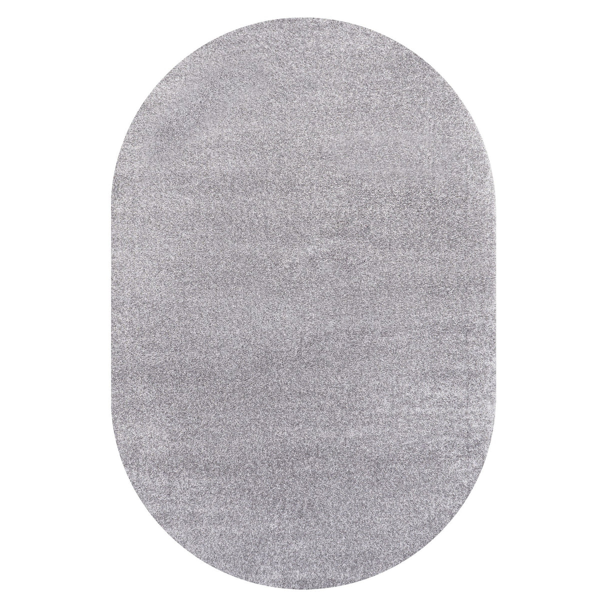 Haze Solid Sleek Low-Pile Oval Area Rug