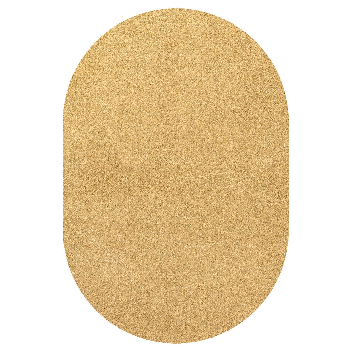 Haze Solid Sleek Low-Pile Oval Area Rug