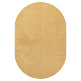Haze Solid Sleek Low-Pile Oval Area Rug