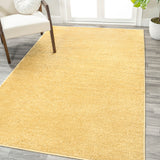 Haze Solid Sleek Low-Pile Area Rug- 11 Colors Available