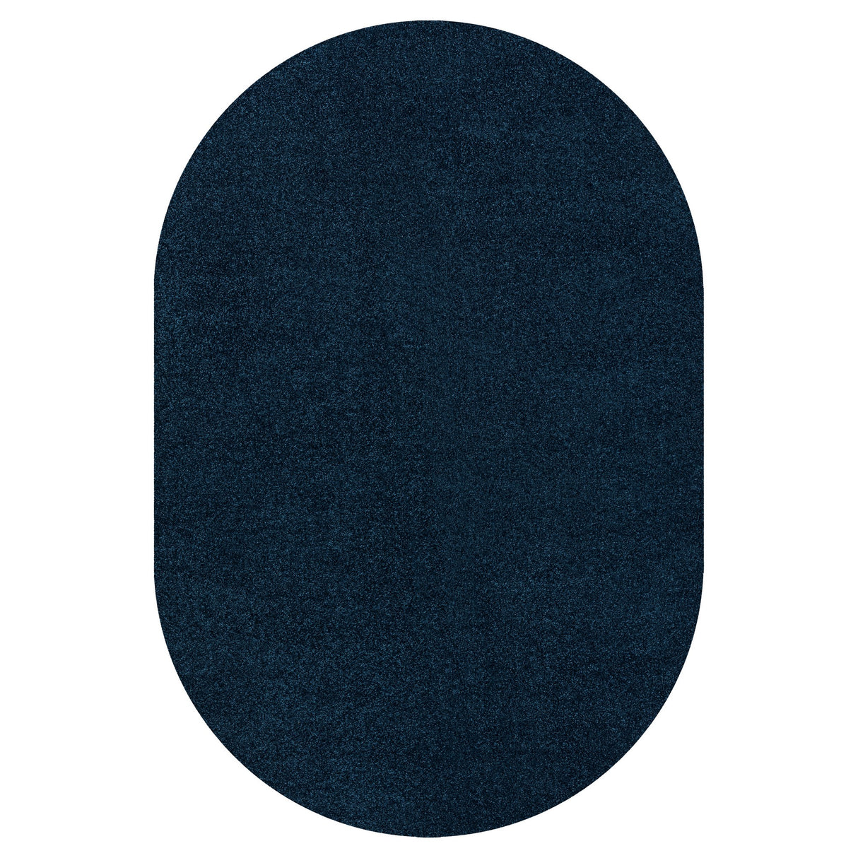 Haze Solid Sleek Low-Pile Oval Area Rug