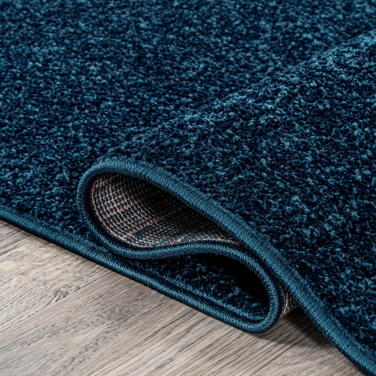 Haze Solid Sleek Low-Pile Square Area Rug