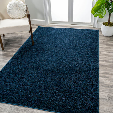 Haze Solid Sleek Low-Pile Area Rug- 11 Colors Available