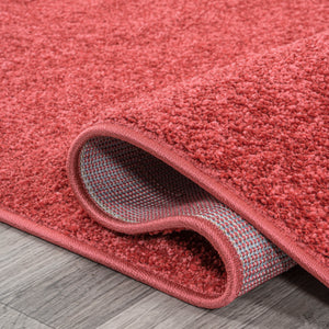 Haze Solid Sleek Low-Pile Area Rug- 11 Colors Available