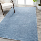 Haze Solid Sleek Low-Pile Area Rug- 11 Colors Available