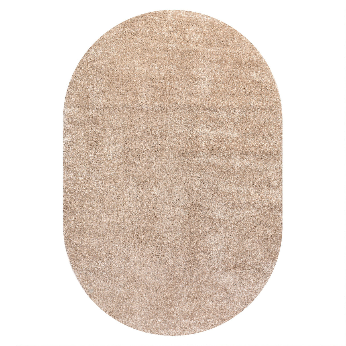 Haze Solid Sleek Low-Pile Oval Area Rug