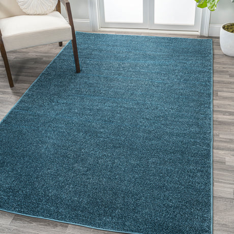 Haze Solid Sleek Low-Pile Area Rug- 11 Colors Available