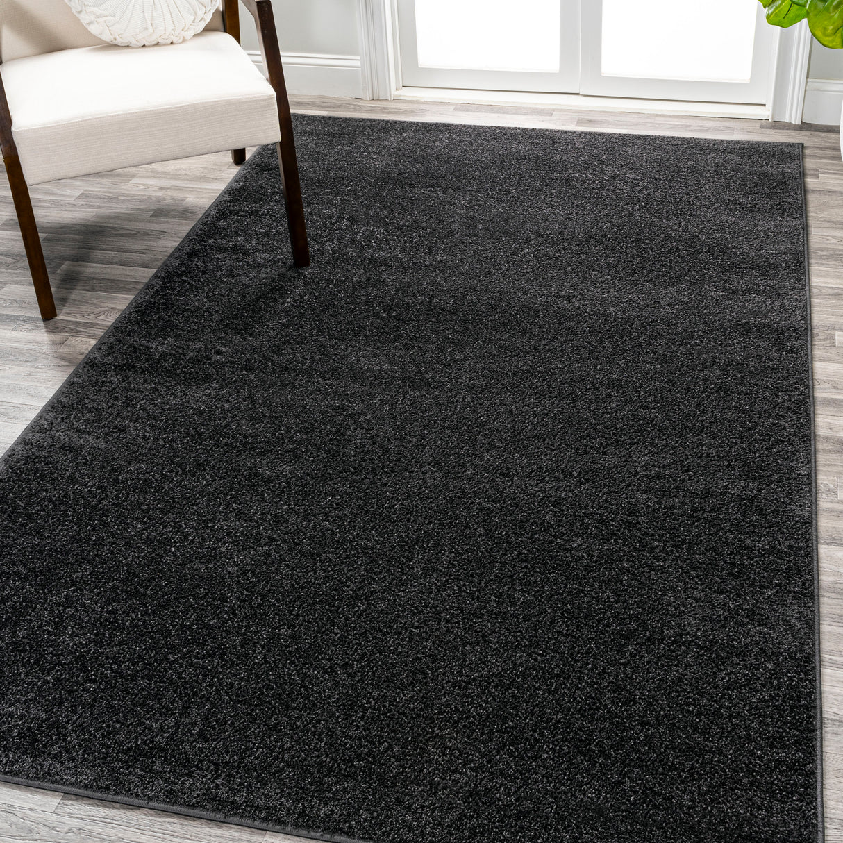 Haze Solid Sleek Low-Pile Area Rug- 11 Colors Available