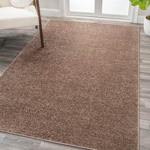 Haze Solid Sleek Low-Pile Area Rug- 11 Colors Available