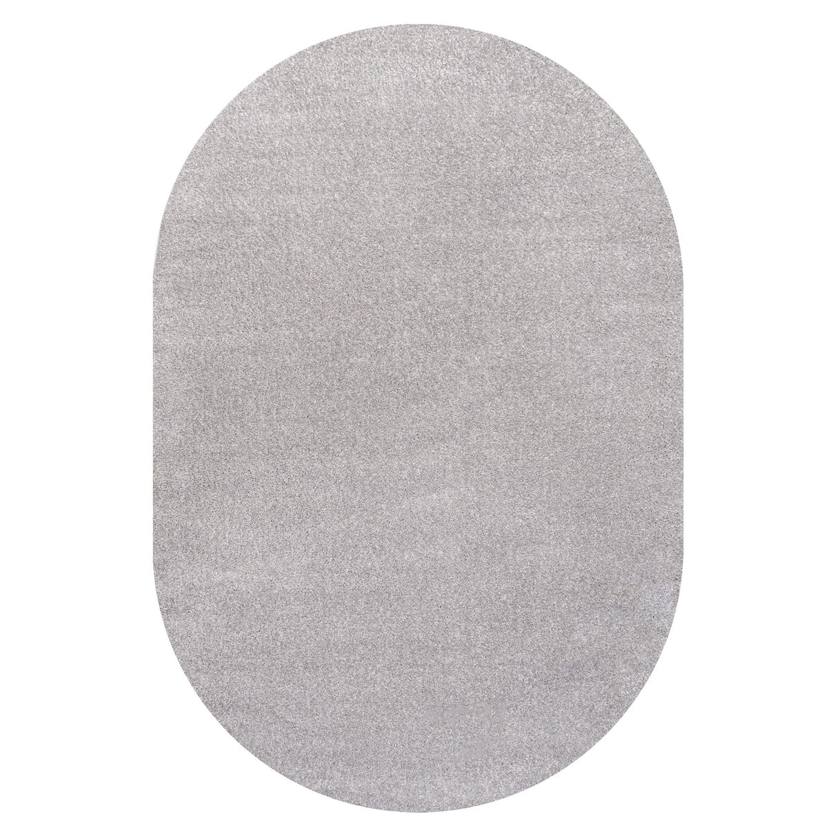 Haze Solid Unique Low-Pile Oval Area Rug