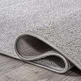 Haze Solid Sleek Low-Pile Runner Rug