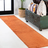 Haze Solid Unique Low-Pile Runner Rug