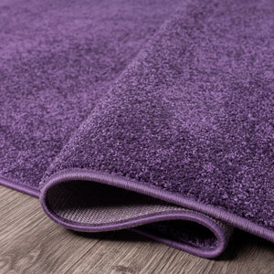 Haze Solid Unique Low-Pile Square Area Rug