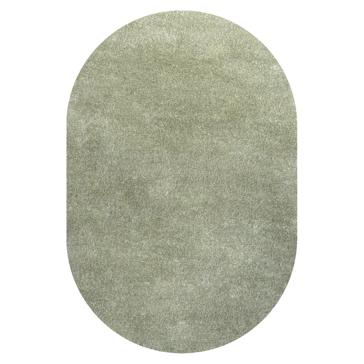 Haze Solid Unique Low-Pile Oval Area Rug