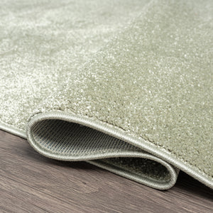 Haze Solid Unique Low-Pile Square Area Rug