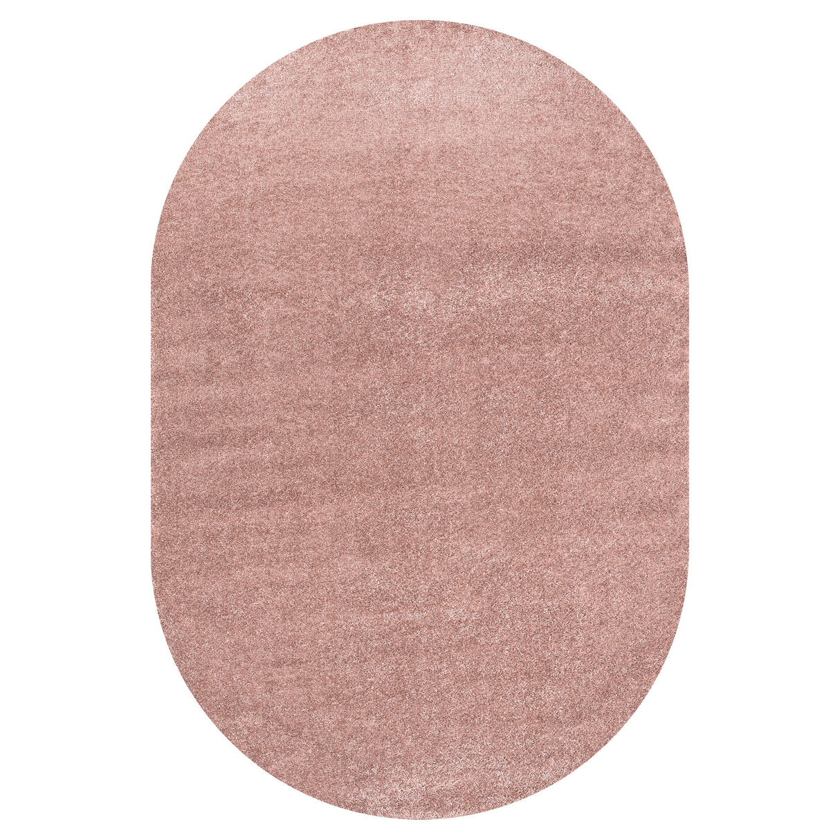 Haze Solid Unique Low-Pile Oval Area Rug