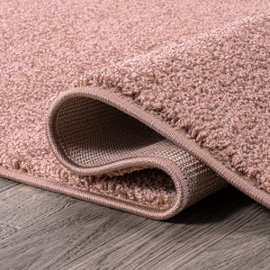 Haze Solid Unique Low-Pile Square Area Rug