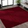 Haze Solid Unique Low-Pile Square Area Rug