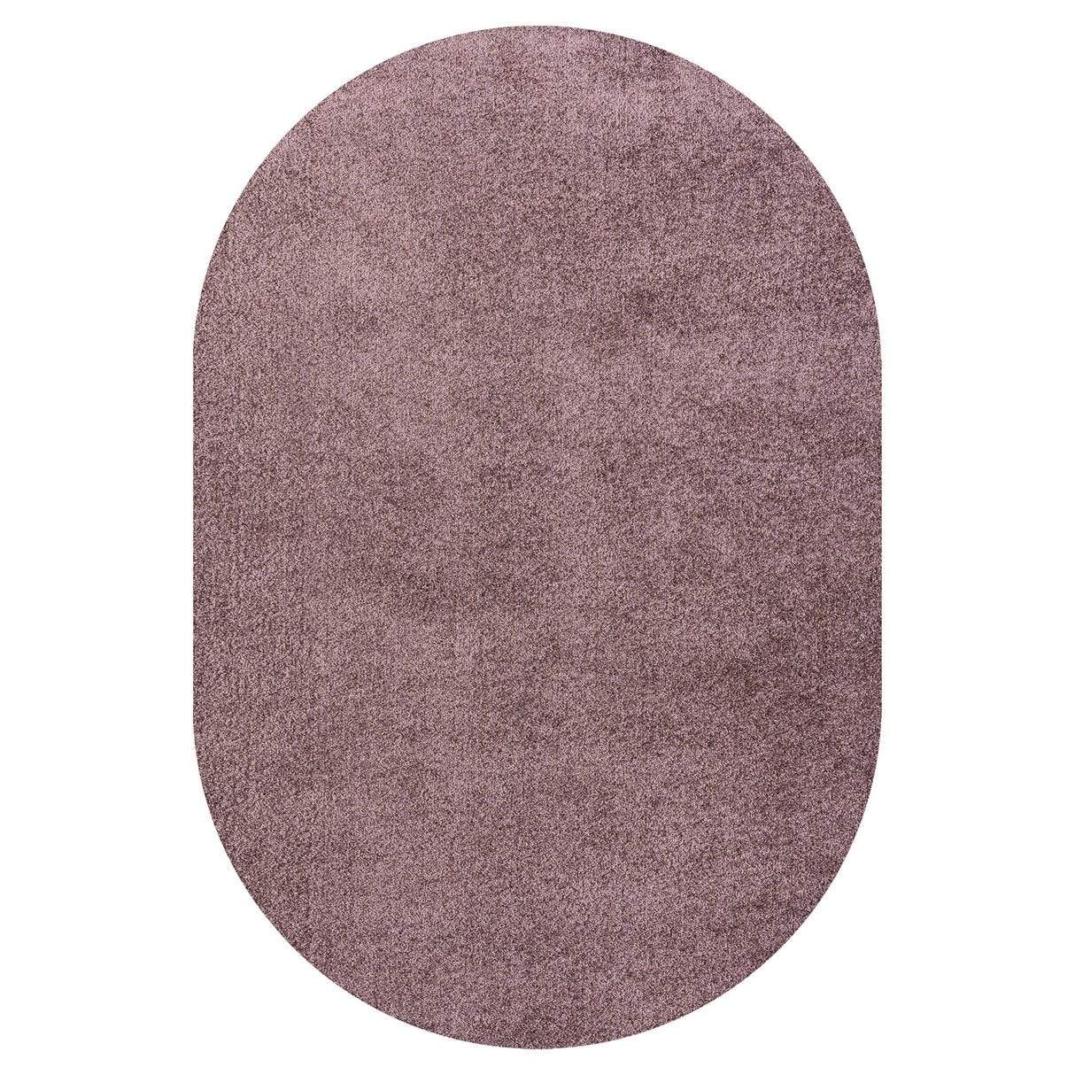 Haze Solid Unique Low-Pile Oval Area Rug