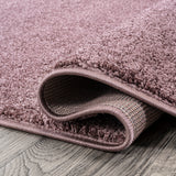 Haze Solid Unique Low-Pile Oval Area Rug