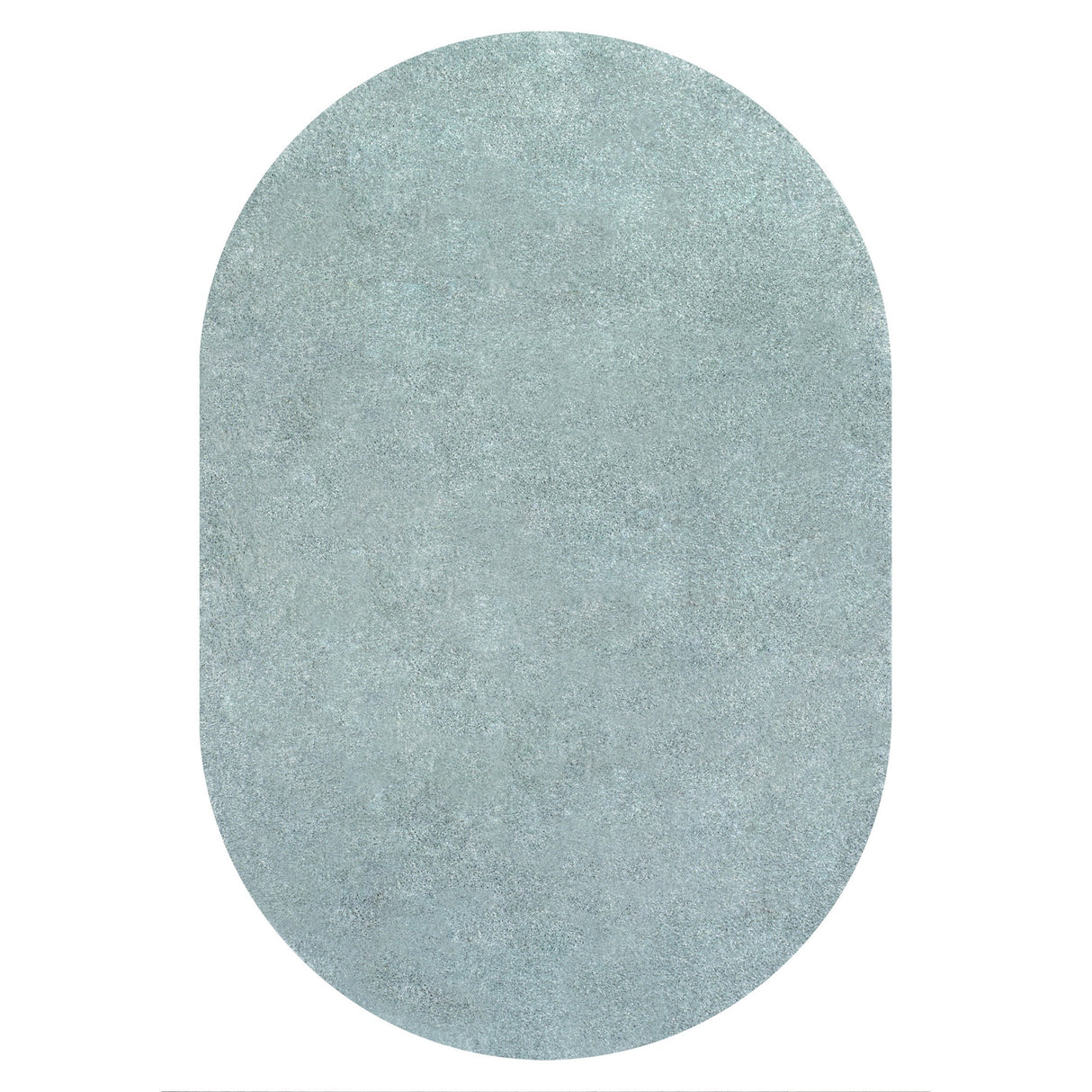 Haze Solid Unique Low-Pile Oval Area Rug