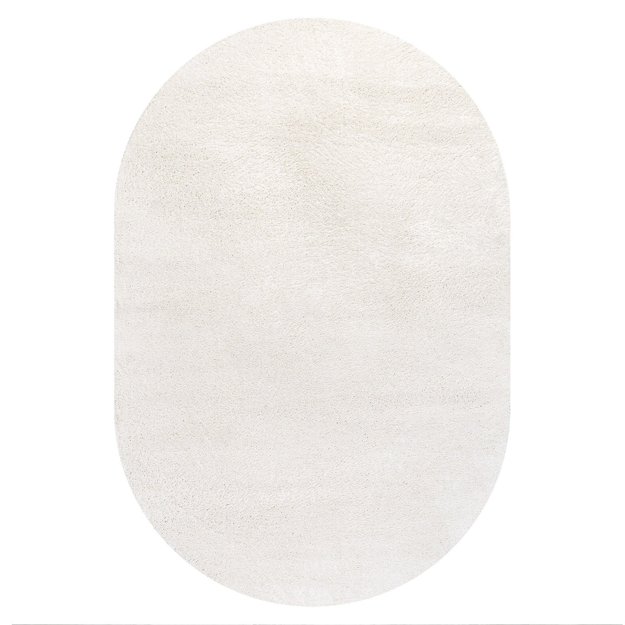Haze Solid Unique Low-Pile Oval Area Rug